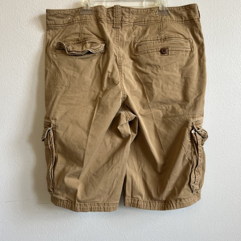 Hollister Khaki Tan Cargo Shorts Men 33 Vintage Beach Summer Skate Y2K - Picture 4 of 7
